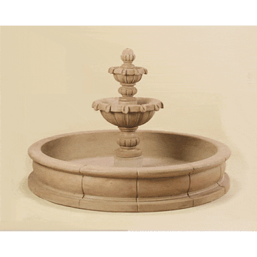 Versailles Two Tiered Pond Outdoor Cast Stone Garden Fountain Fountain Tuscan